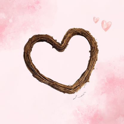 Be My Valentine - Rattan Wreath